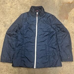 Tommy Hilfiger 3-1 All Weather Puffer Jacket Women’s Large Navy Streetwear Rare